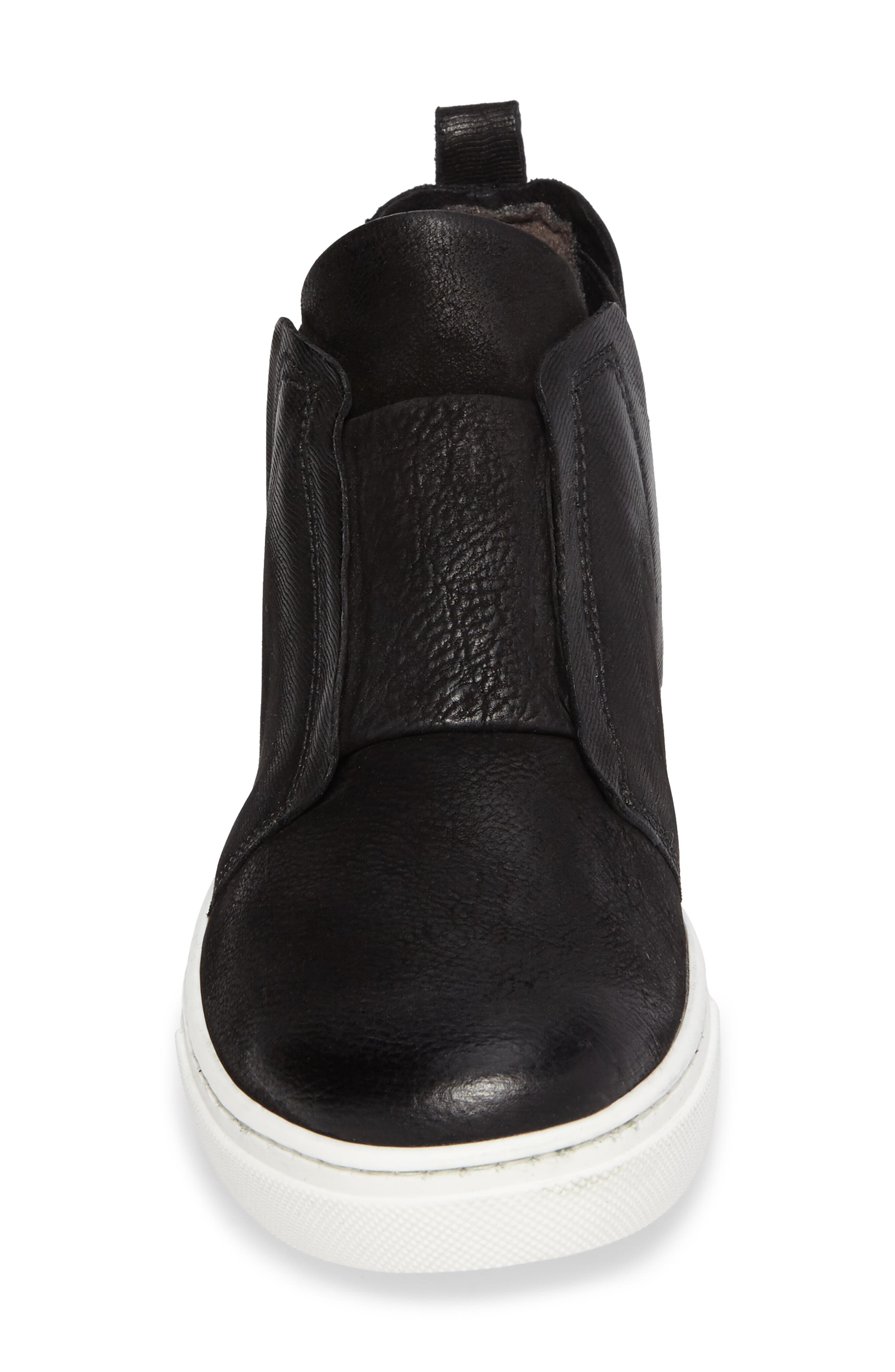 Laurent High Top Sneaker, Alternate, color, BLACK
