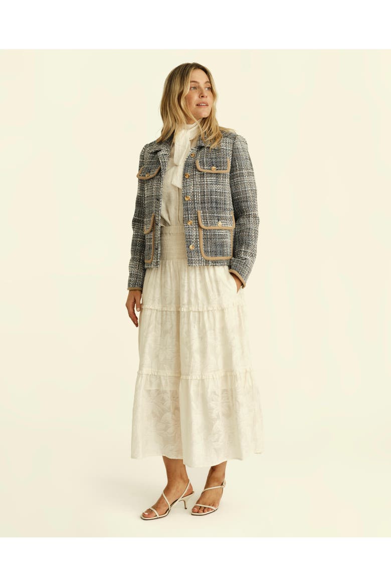 Rory Cropped Tweed Jacket, Alternate, color, Sheridan Tweed