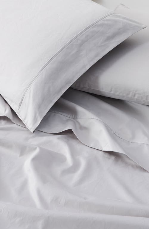 Verlee Cotton Sateen Sheet Set In Fog Grey