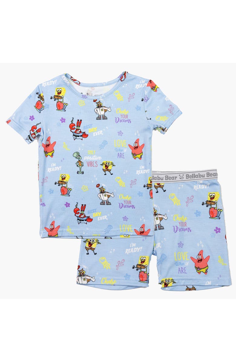 Bellabu Bear SpongeBob Kids 2-Piece Short Sleeve & Shorts Pajama Set, Main, color, Spongebob