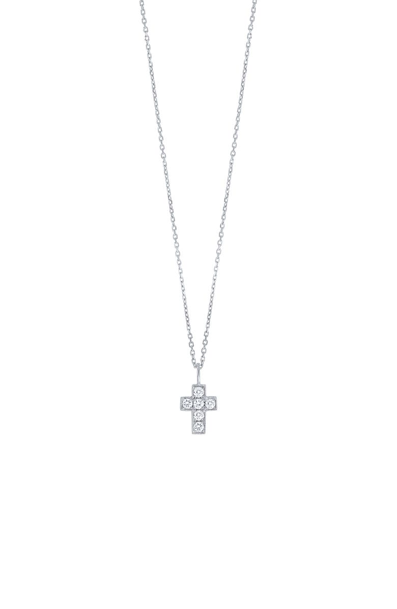 Bony Levy Icon Diamond Cross Pendant Necklace, Main, color, 