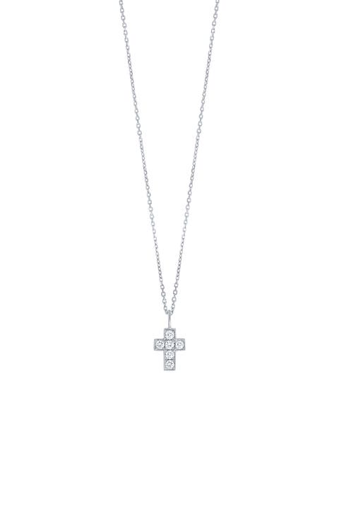 Icon Diamond Cross Pendant Necklace (Nordstrom Exclusive)