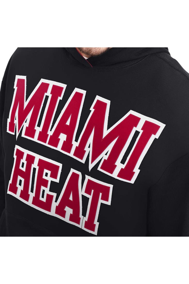 Men's Tommy Jeans Black Miami Heat Greyson Pullover Hoodie, Alternate, color, Black