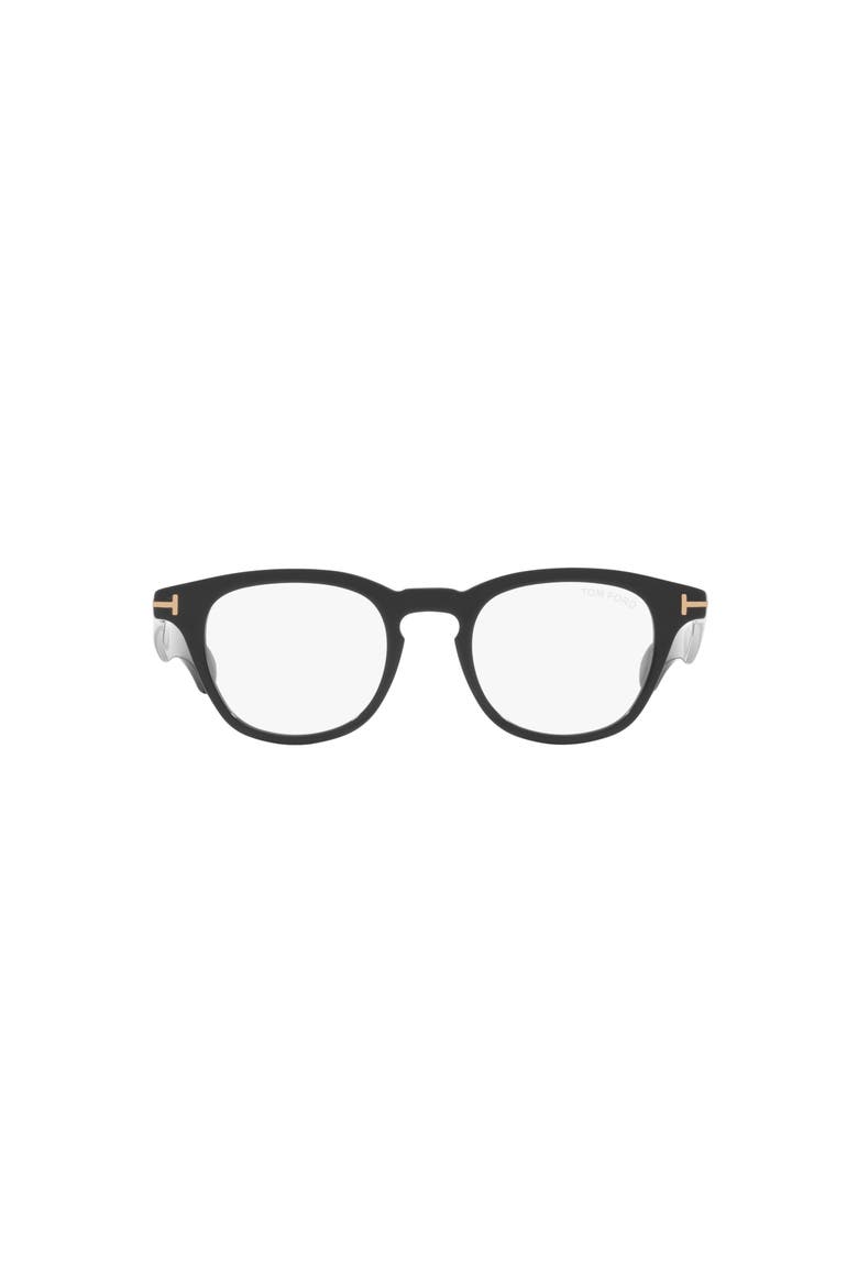 47mm Round optical glasses, Alternate, color, Black