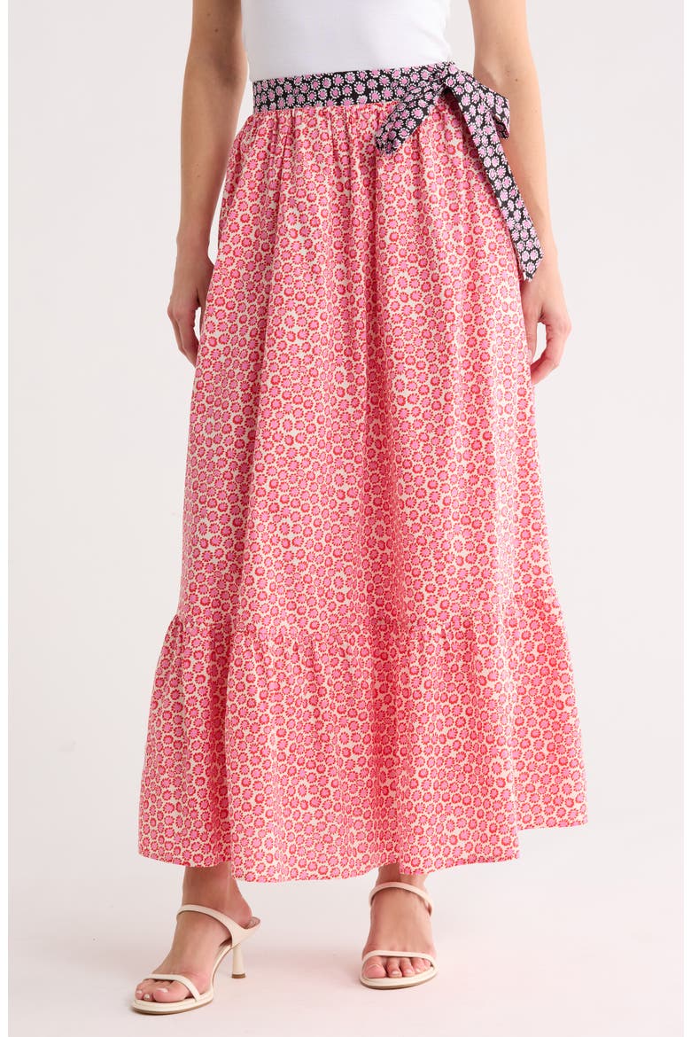 Lyna Tiered Skirt, Main, color, CREME