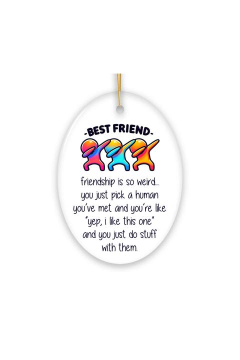 Friendship Is So Weird Dabbing Besties Ornament