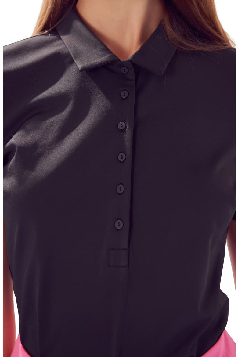 Stretch Polo, Alternate, color, BLACK