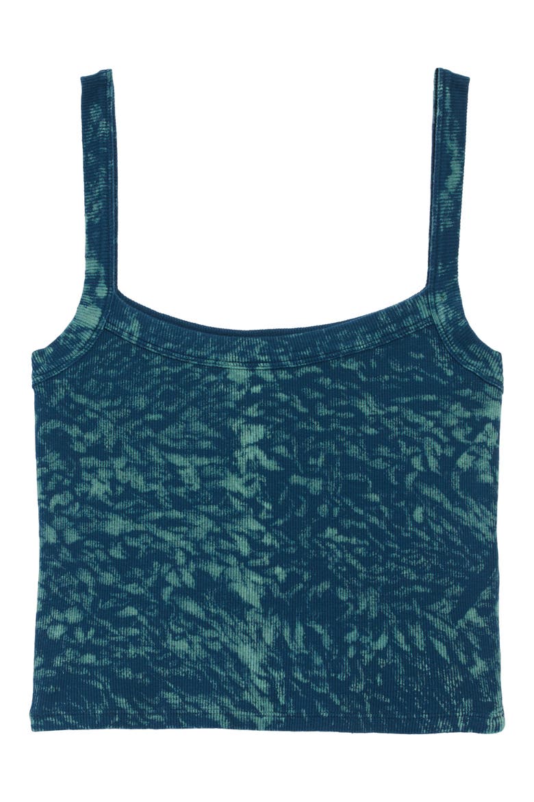 Ribbed Crop Tank, Alternate, color, BLUE TIE DYE