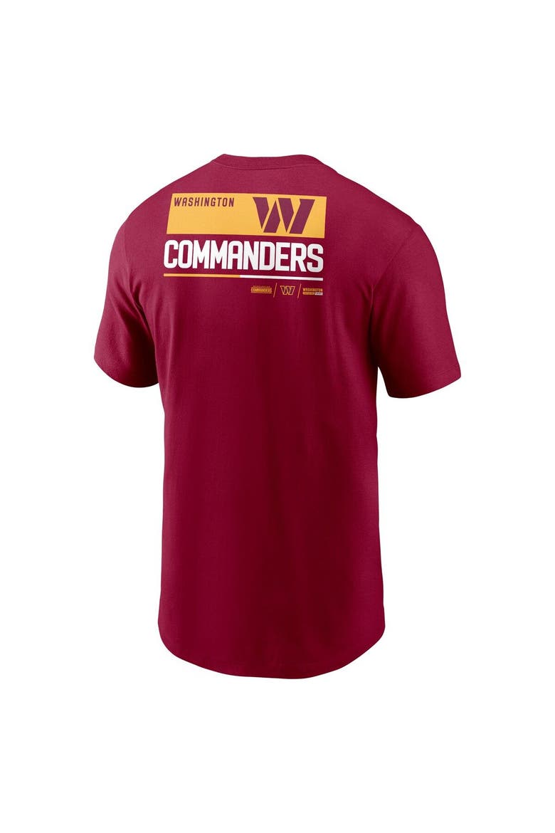 Men's Nike Burgundy Washington Commanders Team Incline T-Shirt, Alternate, color, Burgundy