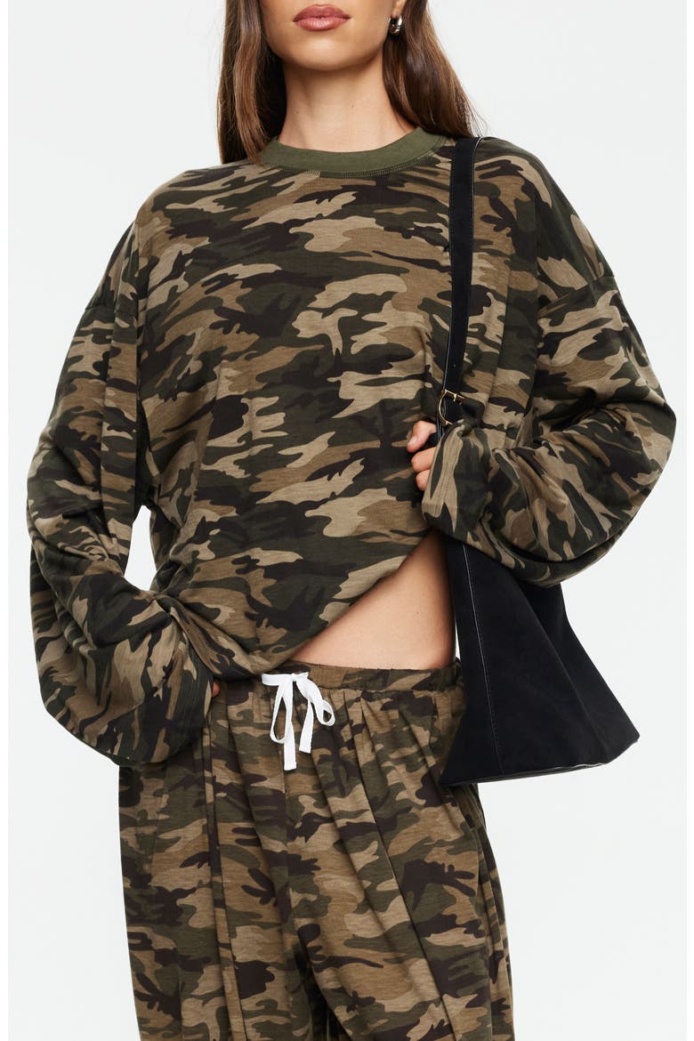 Bloom Camo Long Sleeve T-Shirt, Main, color, CAMO
