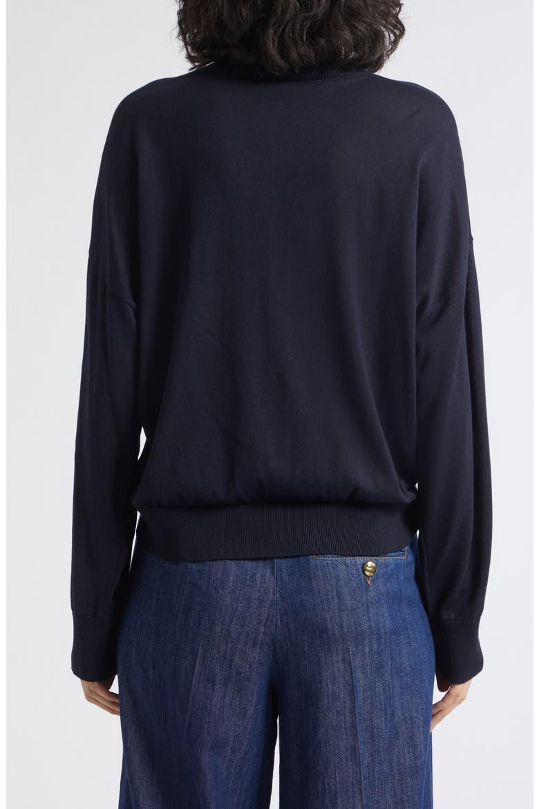 Lyocell Turtleneck Sweater, Alternate, color, BLACK