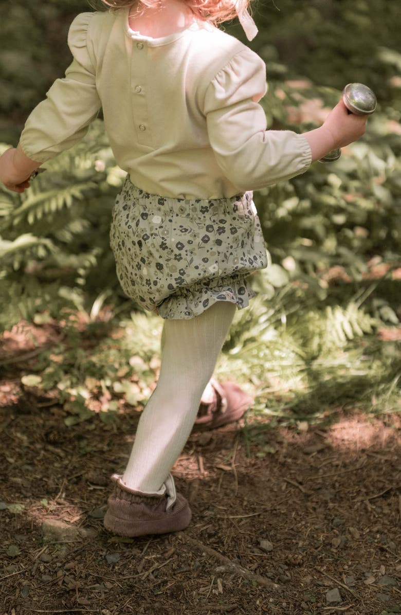 Pehr Ruffle Organic Cotton Bloomers, Alternate, color, Forget-Me-Not