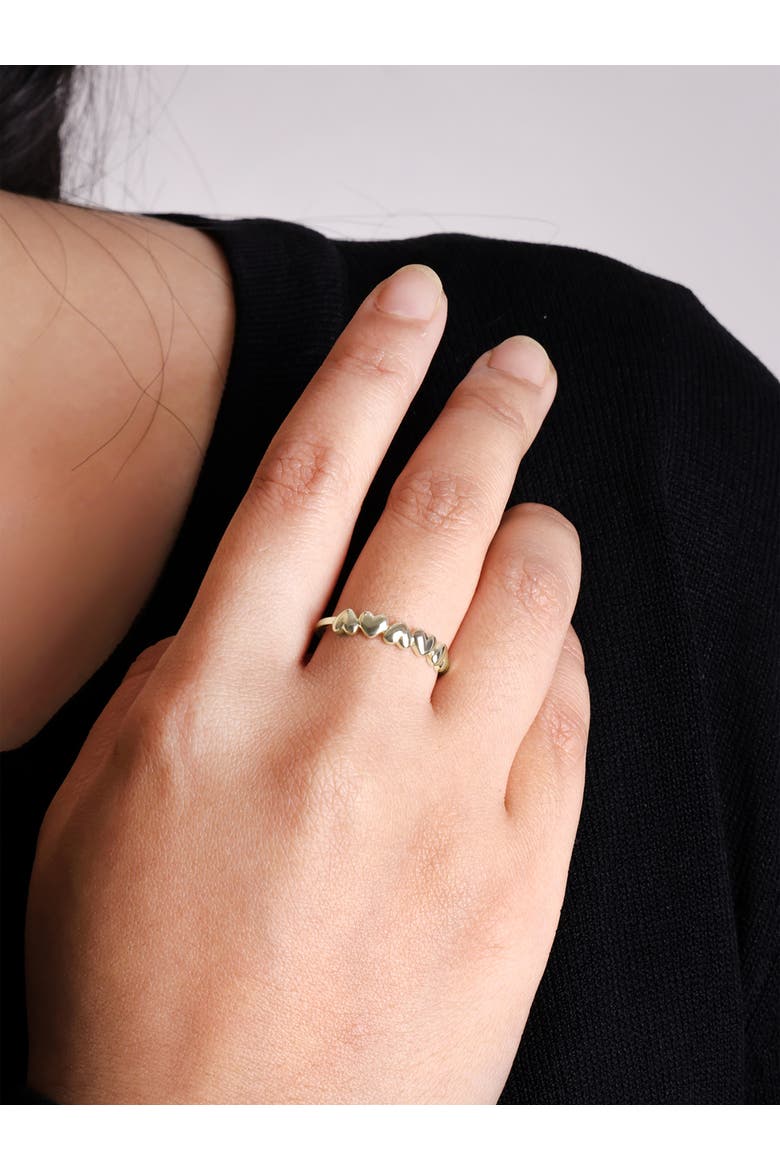 Sweet Heart Ring in 14K Gold, 4mm, Alternate, color, Yellow Gold