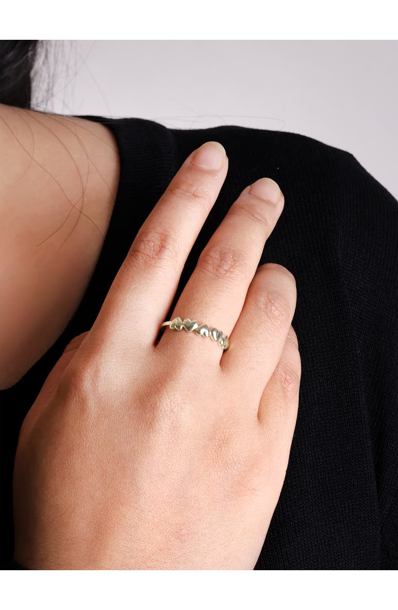 DEVATA Sweet Heart Ring in 14K Gold, 4mm, Alternate, color, Yellow Gold