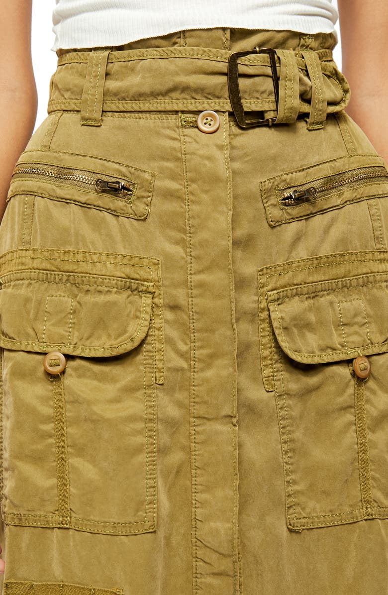 Free People The Feeling of Falling Belted Maxi Skirt, Alternate, color,