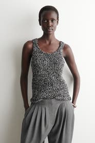 COS Two-Tone Chunky Knitted Tank Top