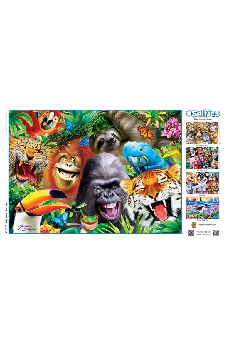 Rainforest Rascals 500 Piece Puzzle, Alternate, color, Multicolor