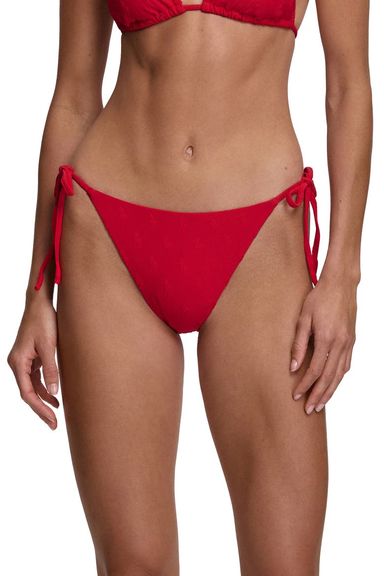 RIcky Side Tie Bikini Bottoms, Main, color, CRUISE RED