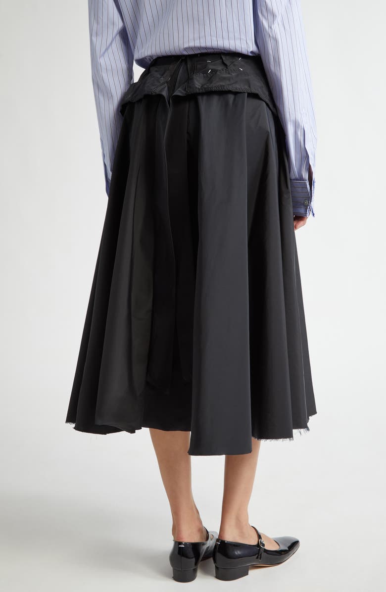 Maison Margiela Taffeta Midi Skirt, Alternate, color, 