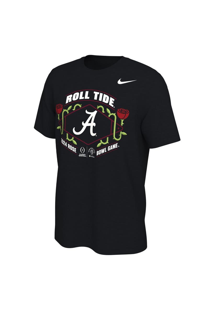 Nike Men's Nike Black Alabama Crimson Tide College Football Playoff 2024 Rose Bowl T-Shirt, Alternate, color,