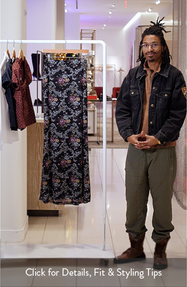 Tegan Floral Maxi Skirt, sales video thumbnail