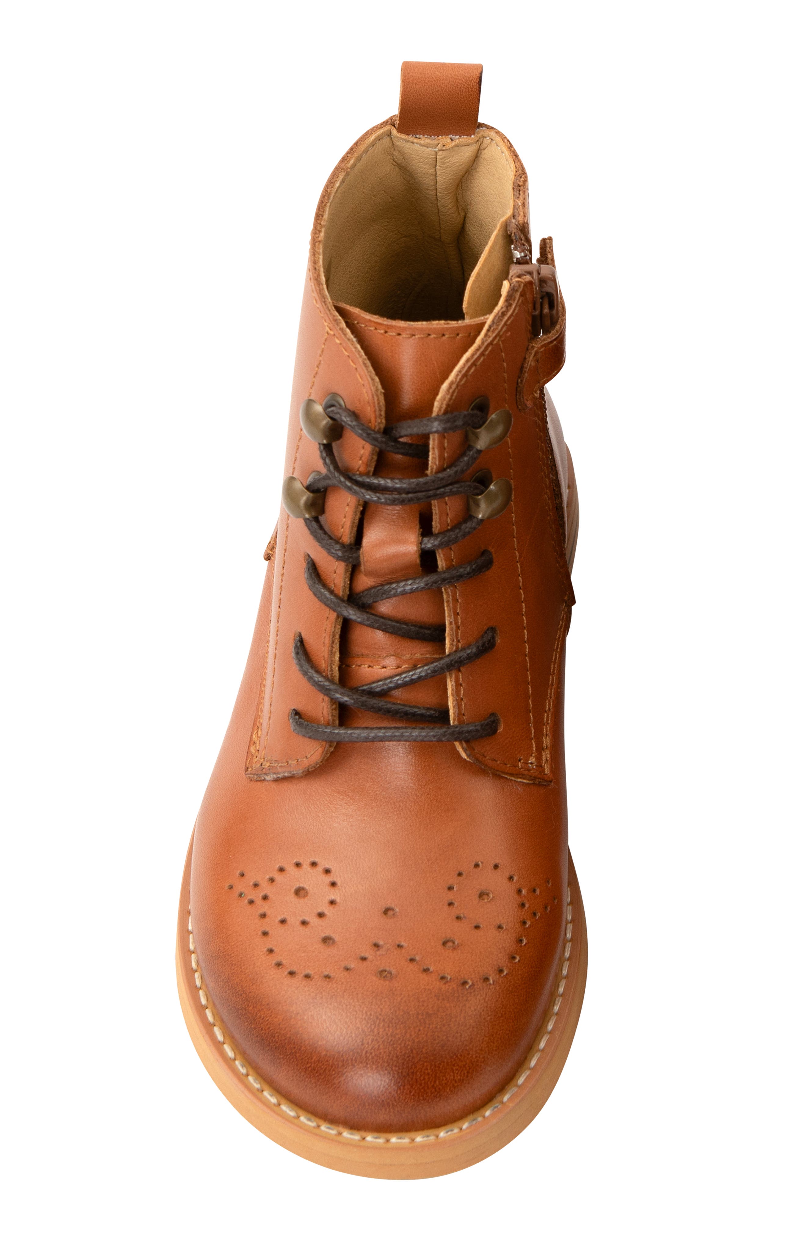 Buster Kids Brogue Boot, Alternate, color, Tan