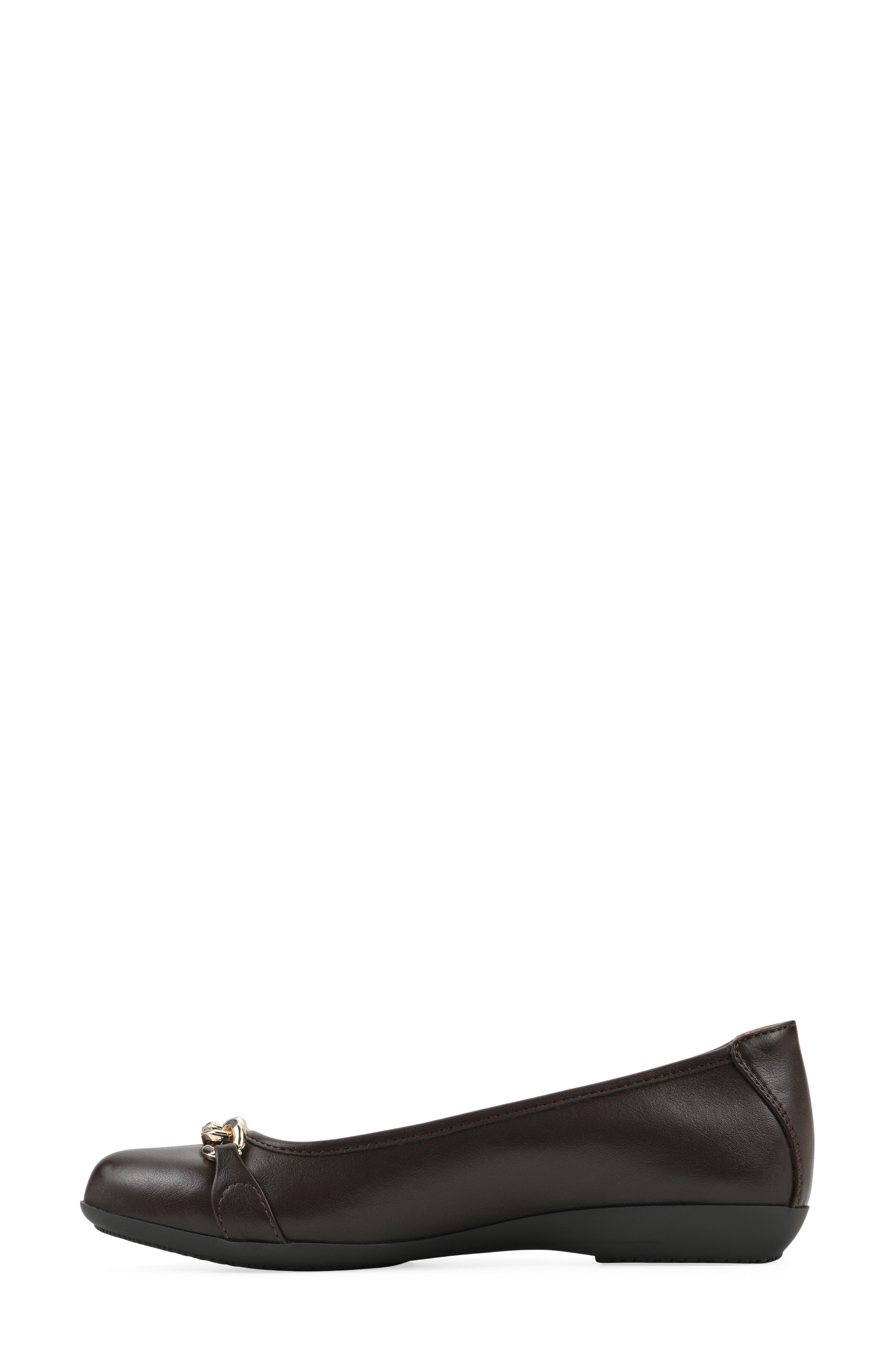 Carlise Ballet Flat, Alternate, color, DK BROWN/ SMOOTH