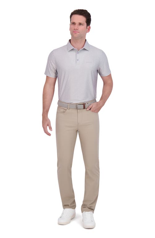 Ben Sherman Solid 4-way-stretch Tech Golf Pants In Khaki