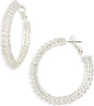 Tasha Crystal Hoop Earrings