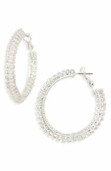 Tasha Crystal Hoop Earrings