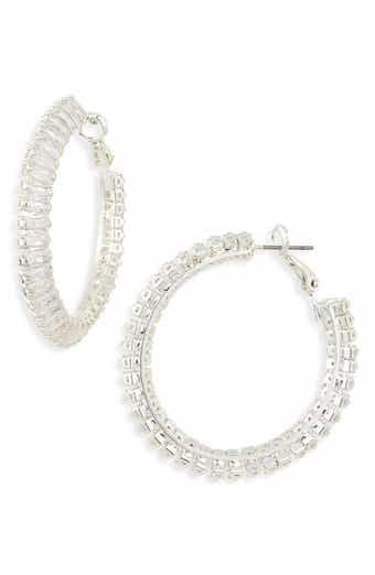 Tasha Crystal Hoop Earrings
