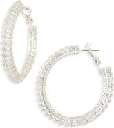 Tasha Crystal Hoop Earrings