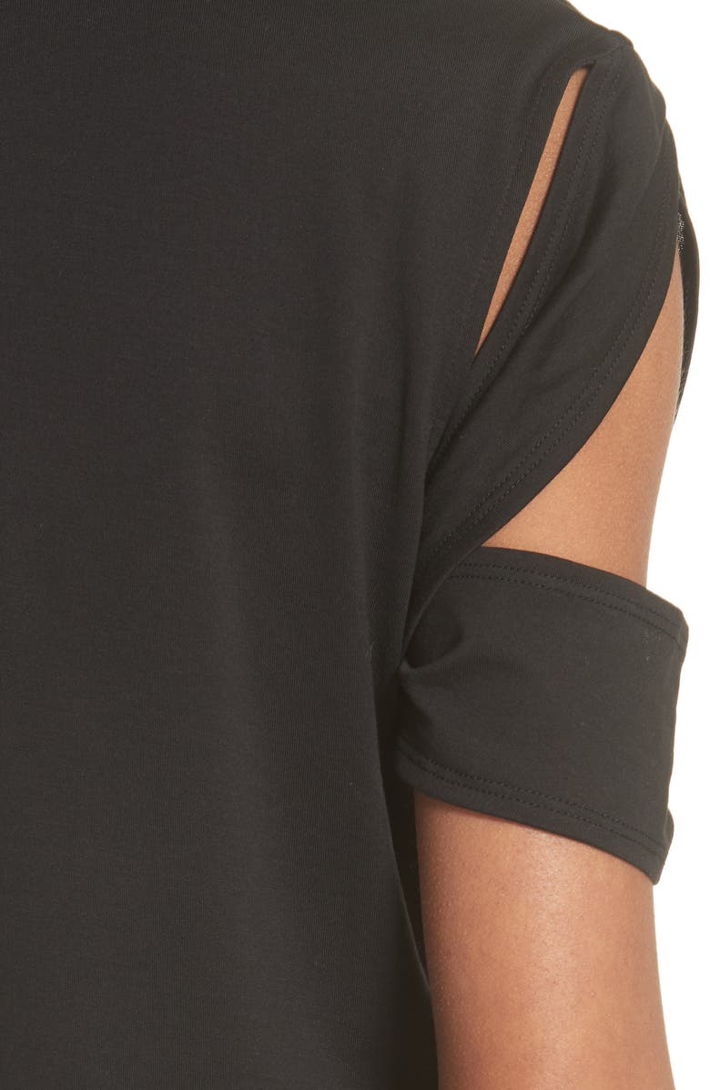 Helmut Lang Bondage Sleeve Tee, Alternate, color,