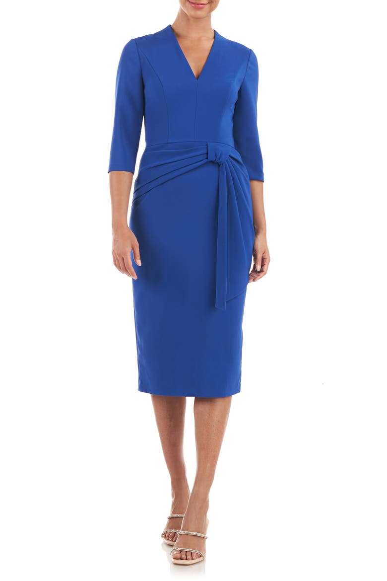 Londyn Midi Dress, Main, color, CLASSIC NAVY