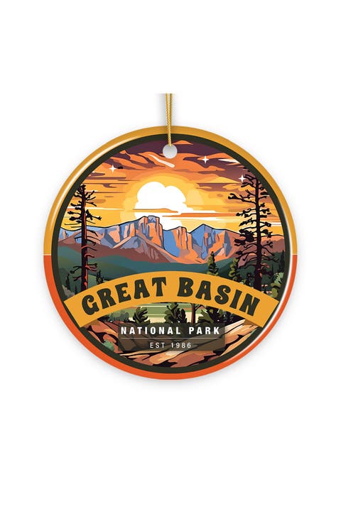 Great Basin National Park Sunset Peaks Ornament