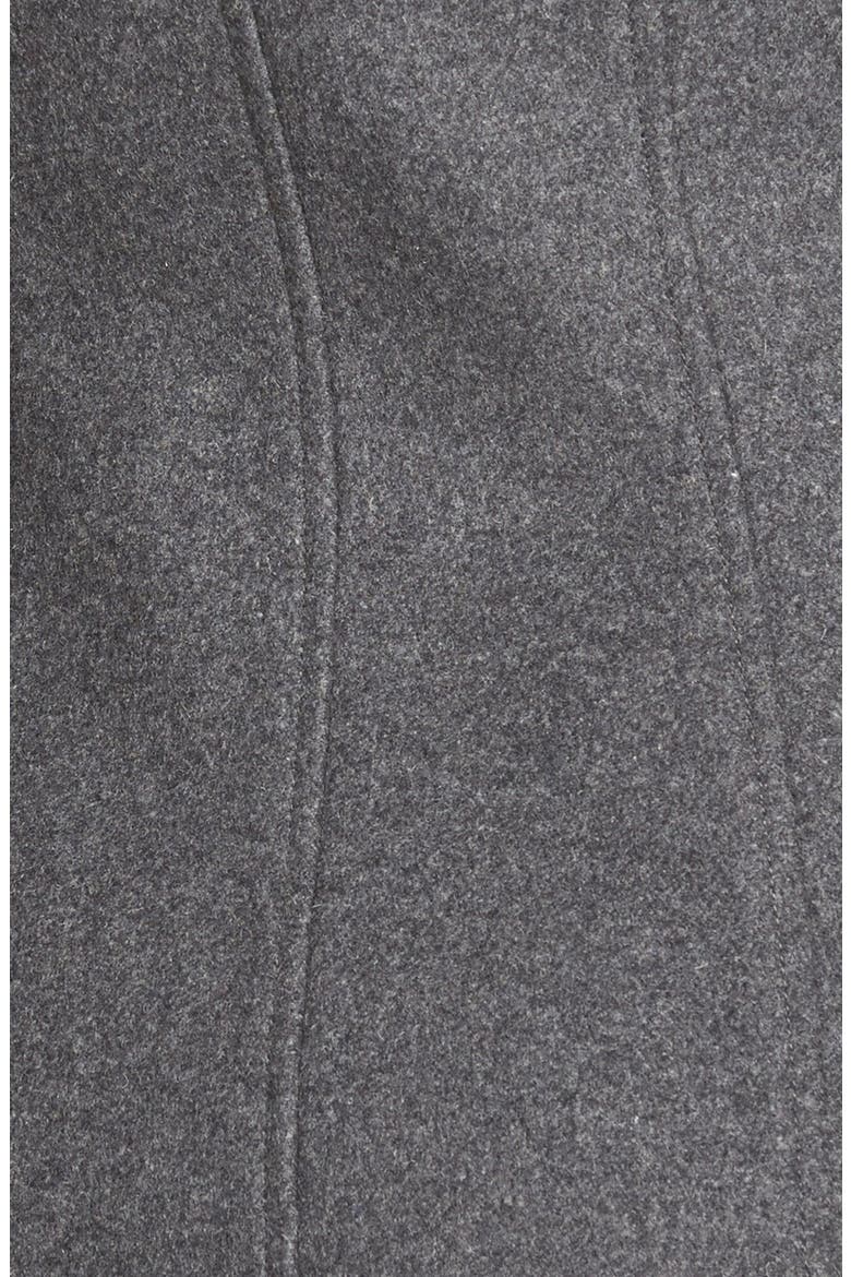 Wide Collar Wool Blend Coat, Alternate, color, CHARCOAL