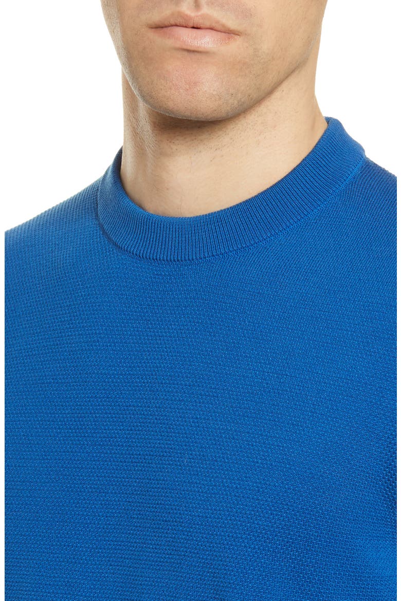 Ocaio Cotton Crewneck Sweater, Alternate, color, MEDIUM BLUE