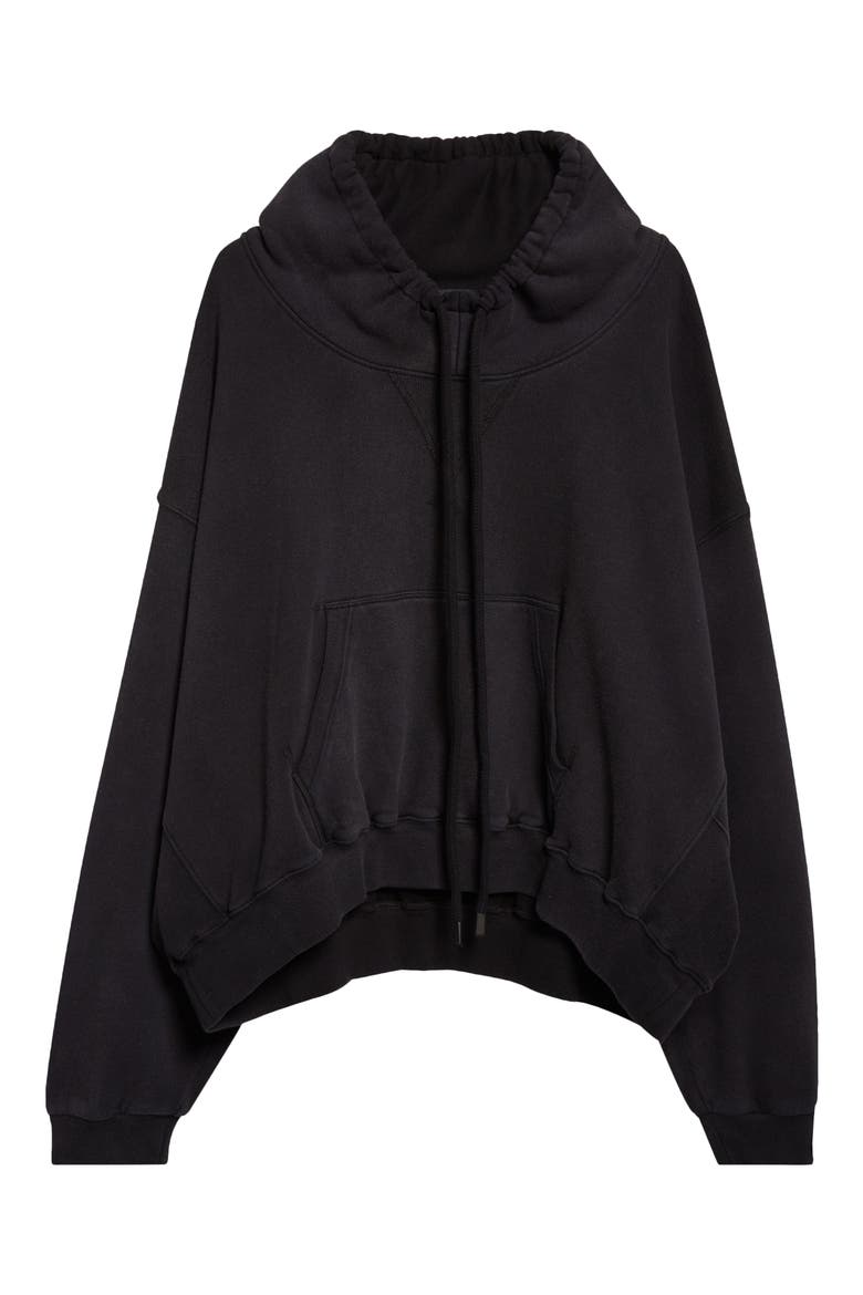 Crop Hoodie, Alternate, color, BLACK
