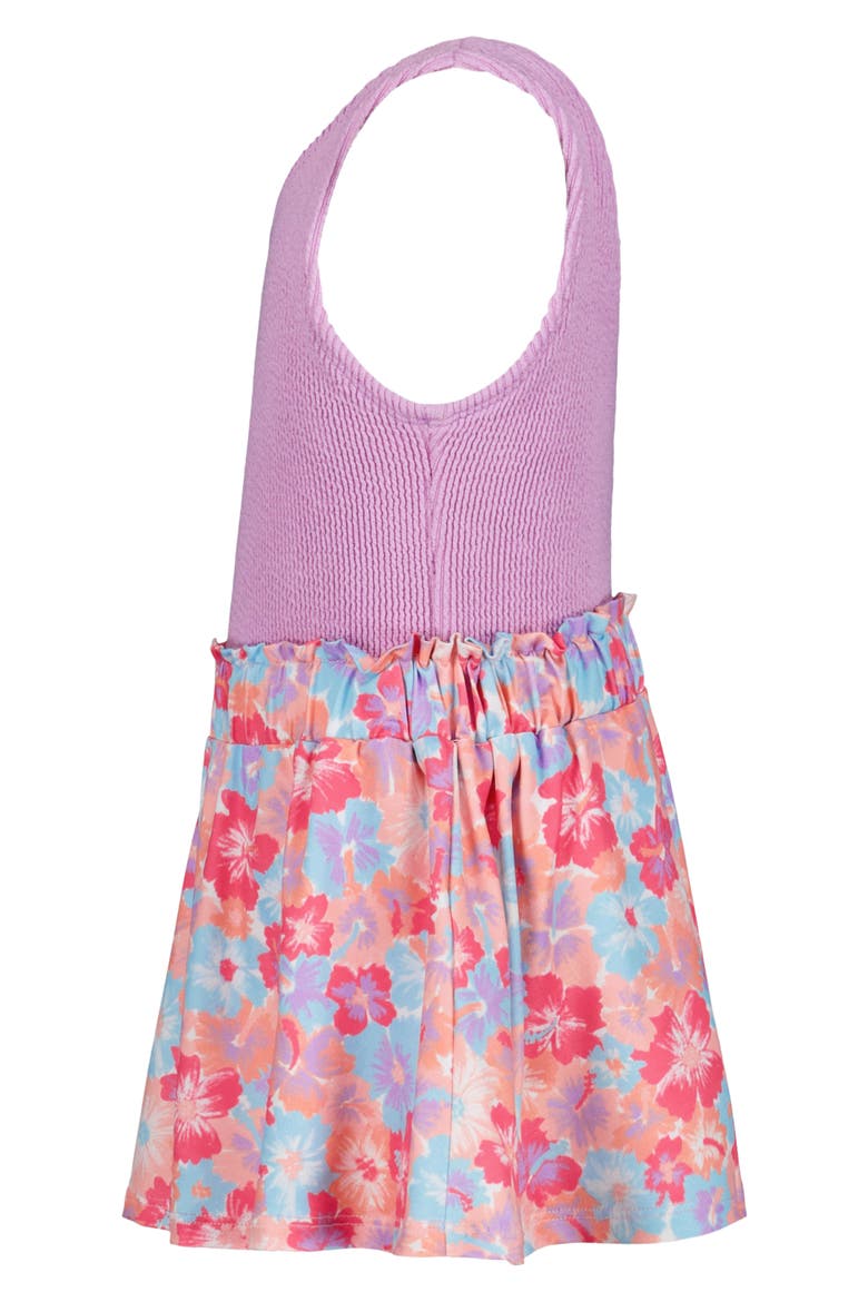 Kids' Two-Piece Swimsuit & Skirt Set, Alternate, color, PURPLE MULTI