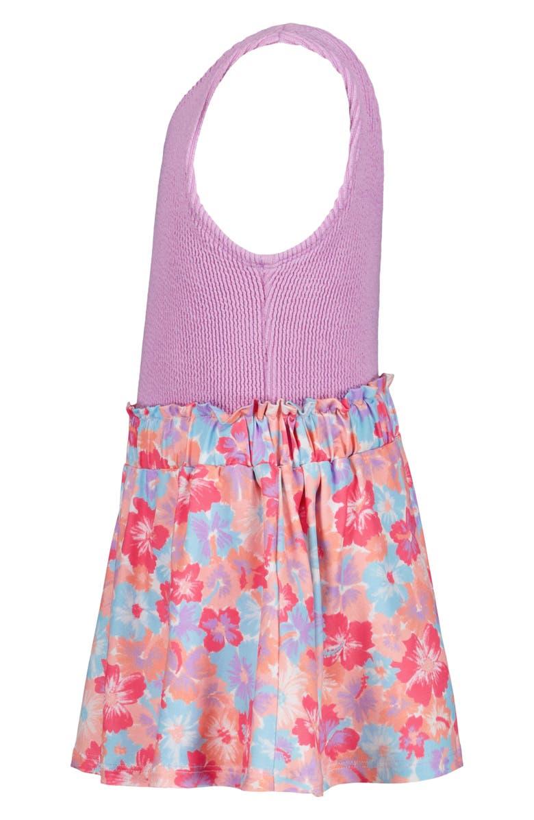 Roxy Kids' Two-Piece Swimsuit & Skirt Set, Alternate, color, Purple Multi