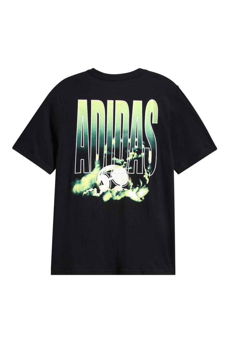 Kids' Soccer Vapor Cotton Graphic T-Shirt, Alternate, color, BLACK/ GREEN