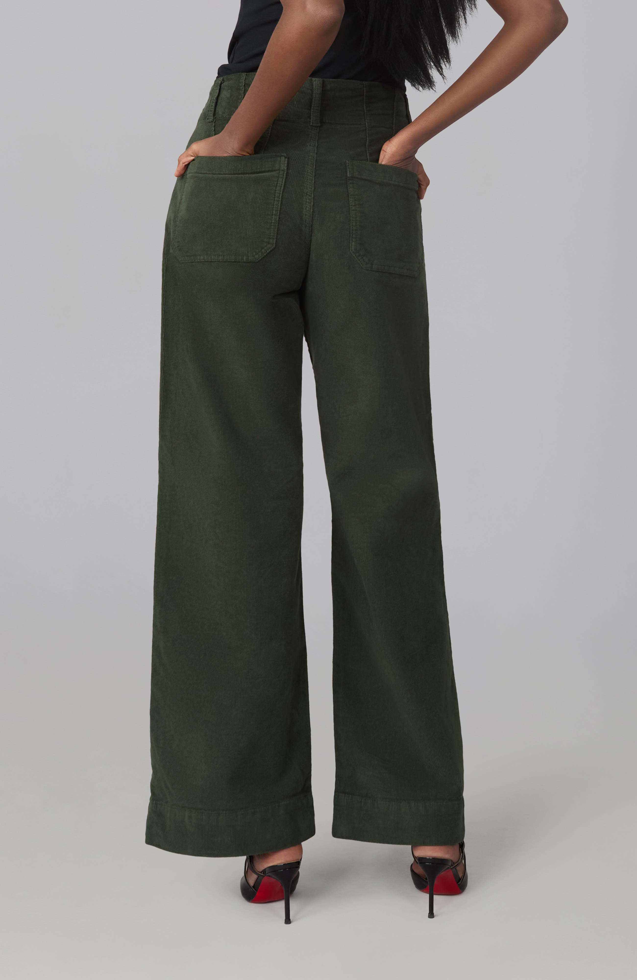 Lola Denim Colette High Rise Wide Leg Corduroy Jeans (Women) | Nordstrom