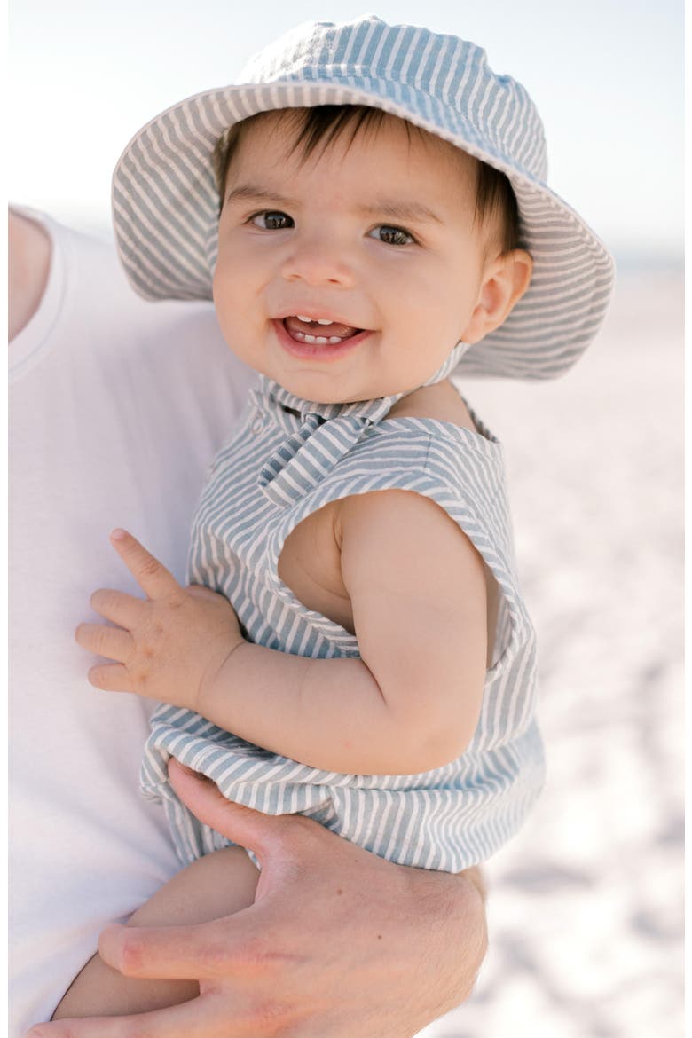 Seersucker Bucket Hat, Alternate, color, MARINE BLUE