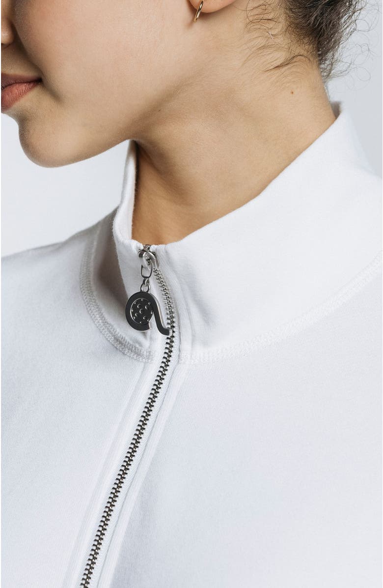 AVI Pickleball Warmup Pullover, Alternate, color, White Lotus