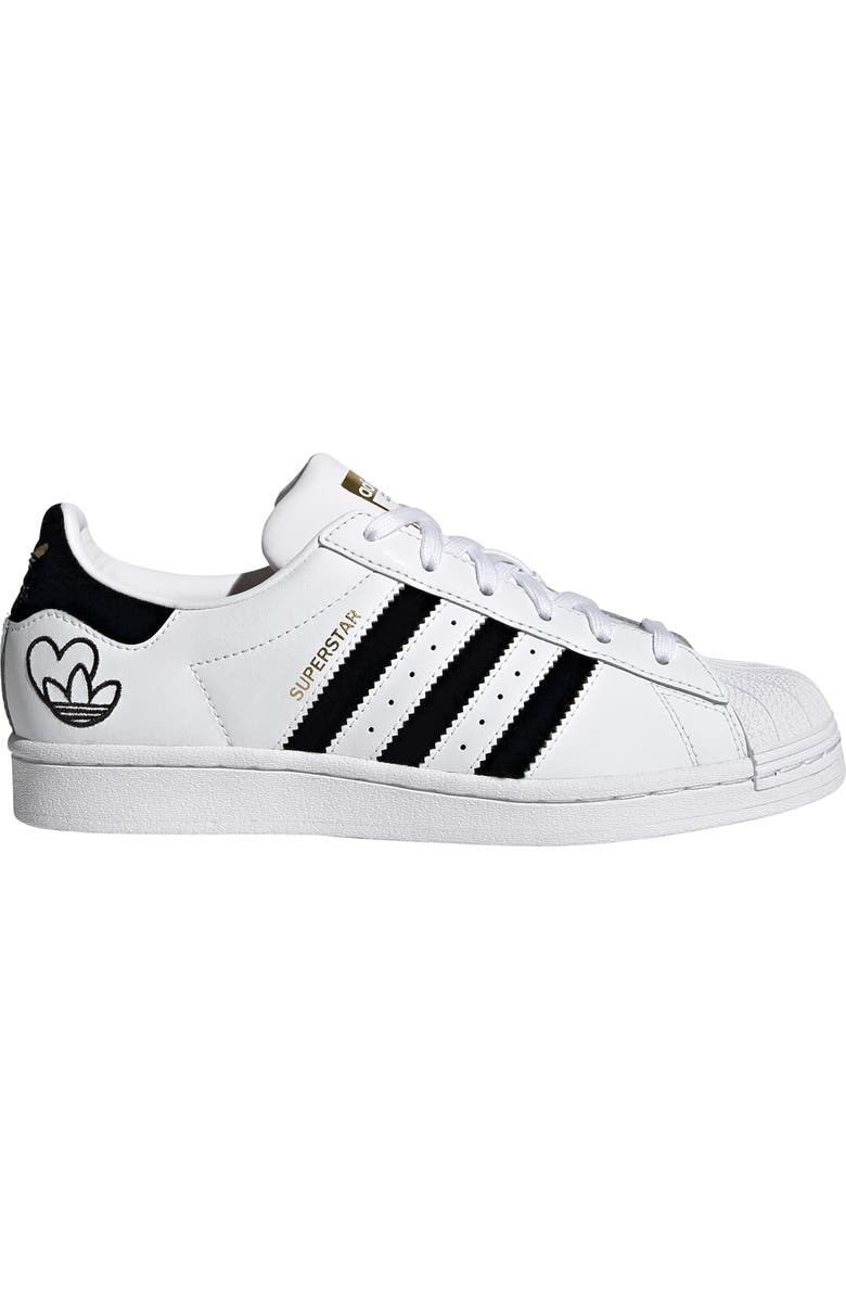 adidas Superstar Embroidered Valentines Sneaker, Alternate, color,