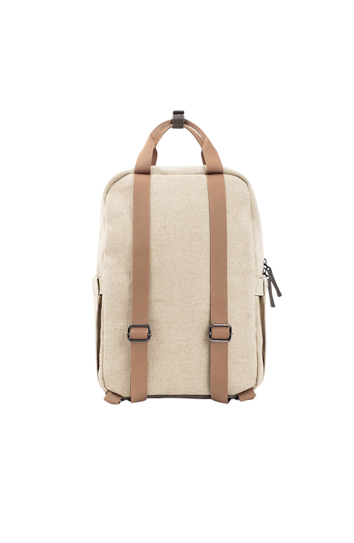 8000kicks Hemp Backpack In Beige/green