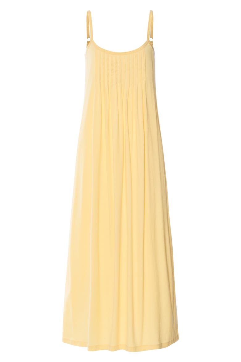 Juliet Pleat Neck Cotton Nightgown, Alternate, color, VANILLA HIGHLIGHT