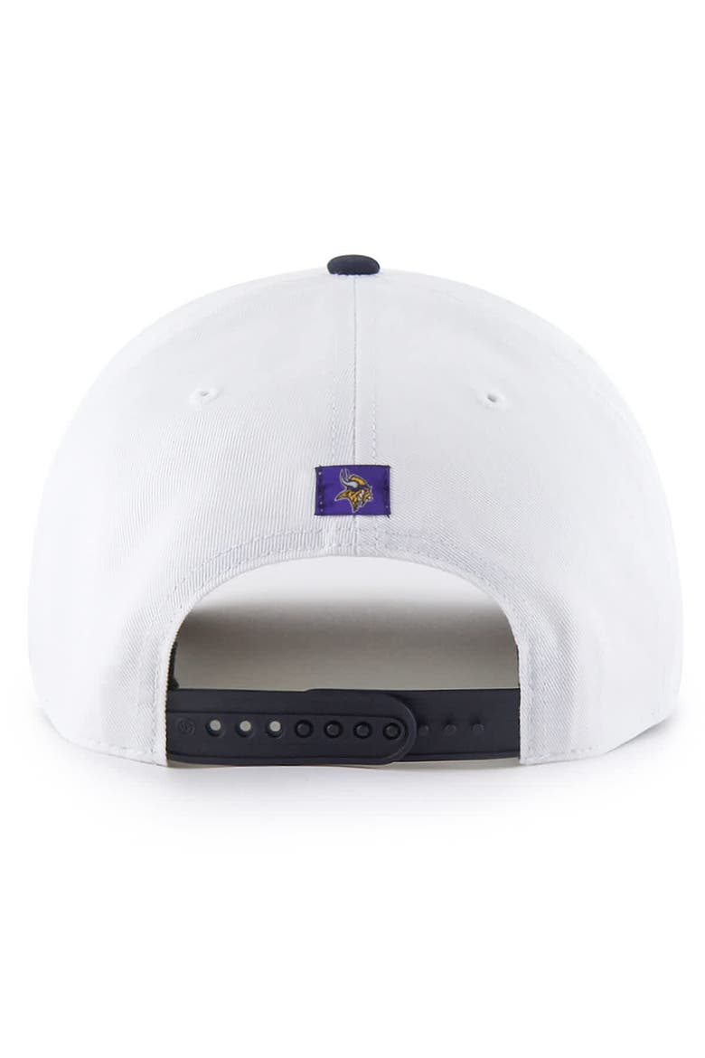 Men's '47 White Minnesota Vikings Patriotic Overhand Hitch Adjustable Hat, Alternate, color, White