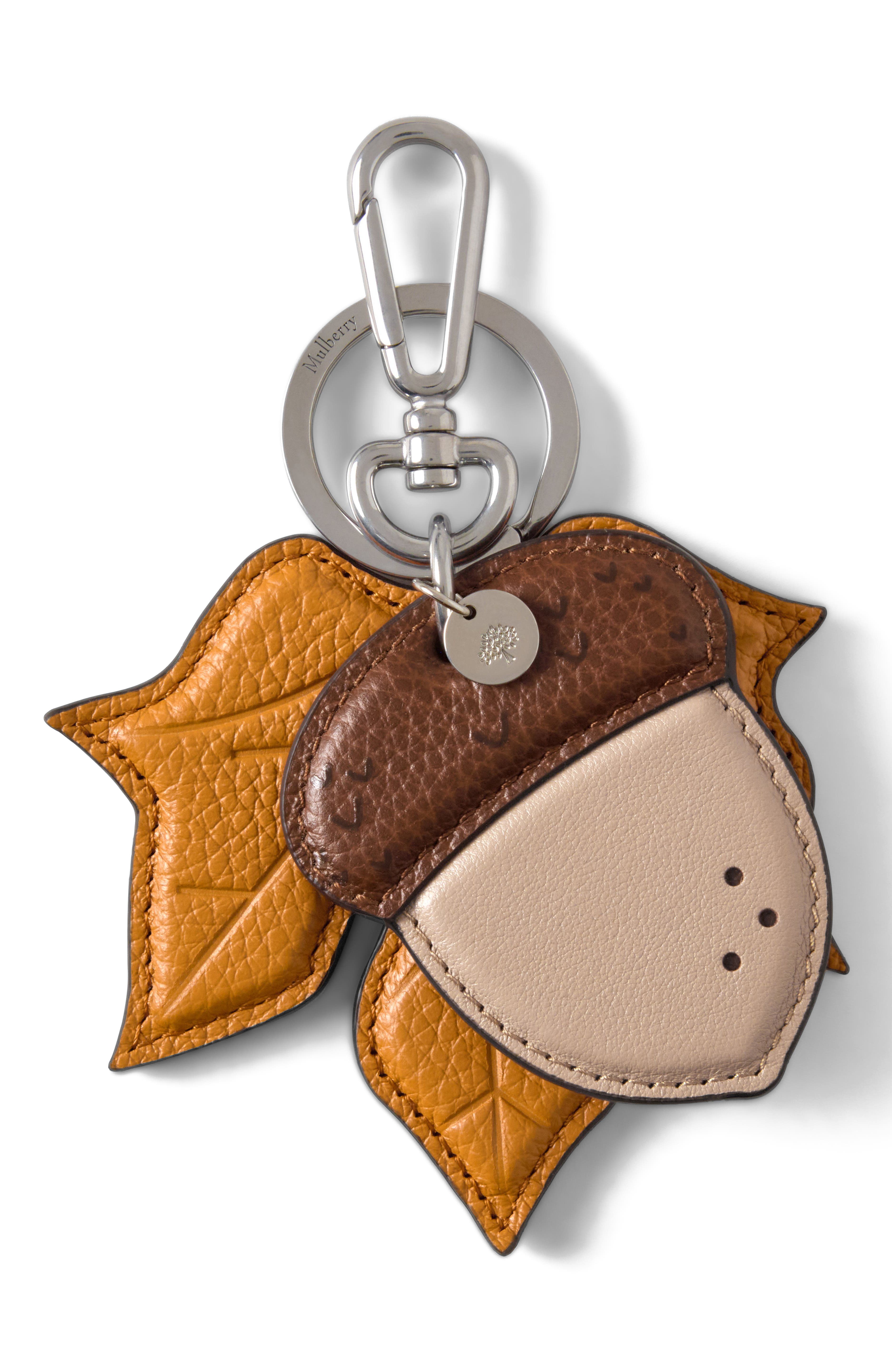 Mulberry British Park Keyring - Acorn, Main, color, 