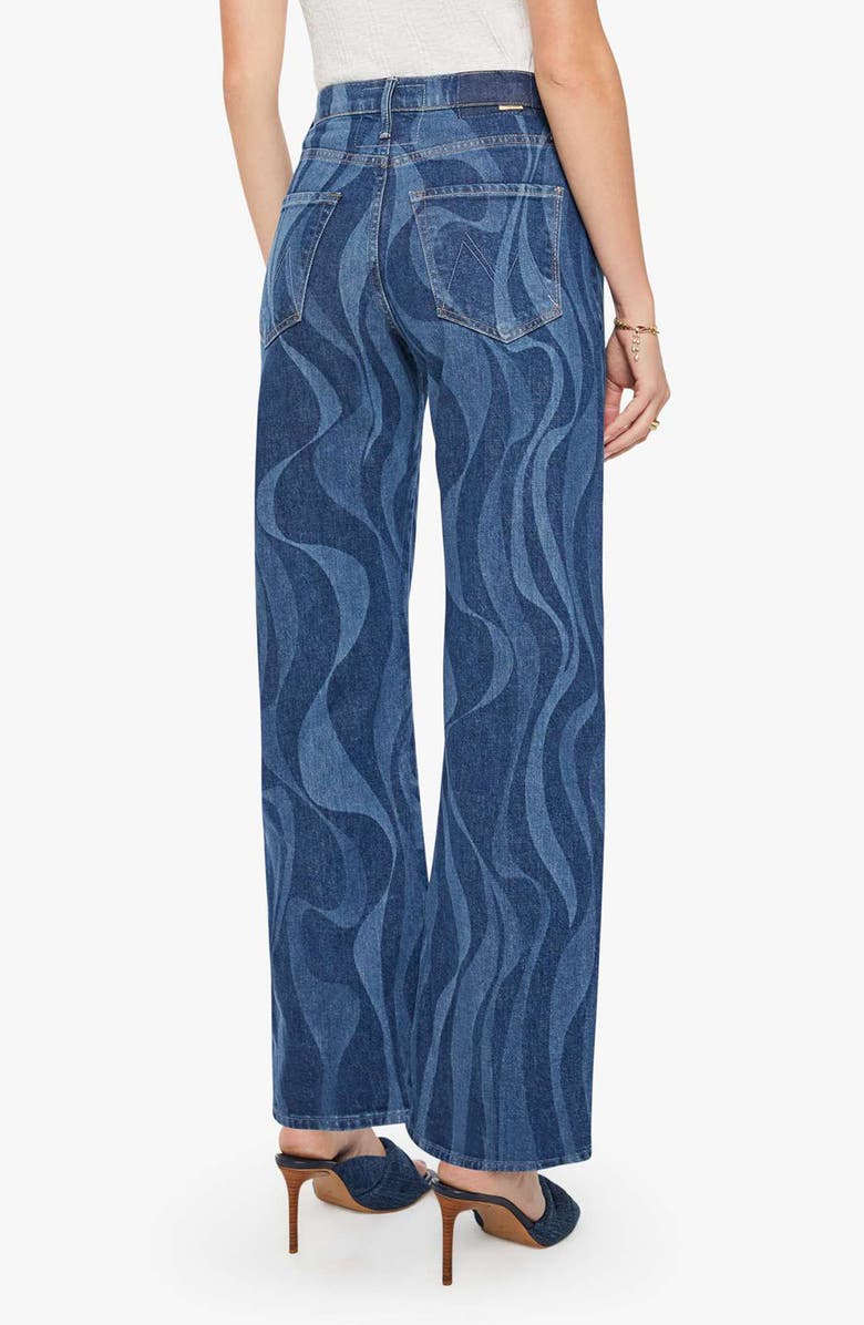 MOTHER The Lasso Sneak Wide Leg Jeans, Alternate, color, Twist Of Fate